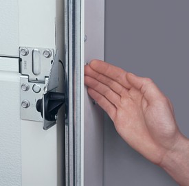 Carteck finger and hand side protection standard on sectional doors operation