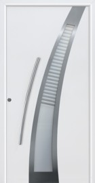 hormann TOP style 40 curved stainless steel door design