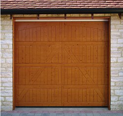 Hormann style 405 timber sectional door in nordic pine