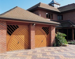 Hormann open for infill up and over special design timber garage doors