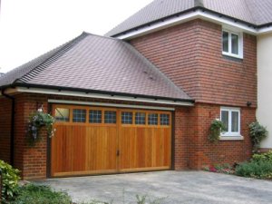 Hormann Garage Light double up and over timber garage door in Milton Keynes