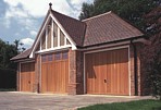 Timber Garage Doors - 3 Single Doors