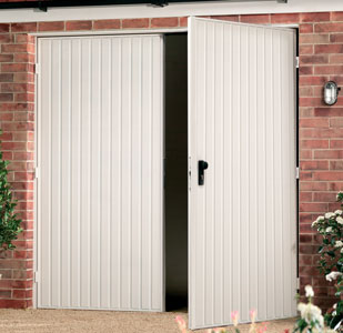 garador steel side hinged garage doors