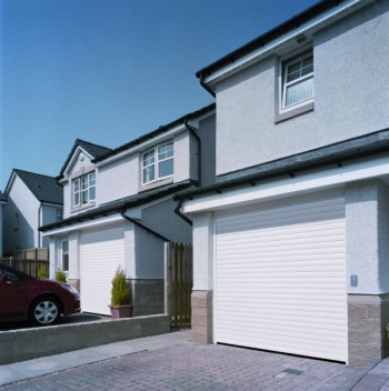 Garador gararoll roller shutter garage door on driveway