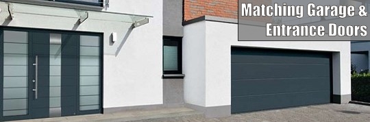 matching garage and front entrance doors