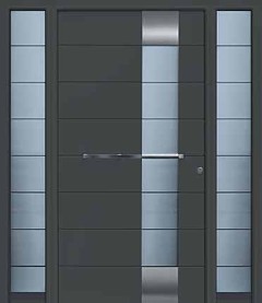 CH703 anthracite finish with side elements with designer glass