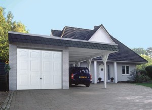 hormann white up and over garage door