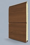 A decograin M ribbed sectional door panel