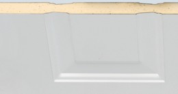 insulated core section of a Thermo pro steel door
