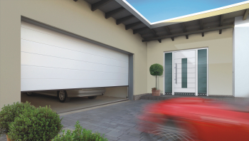 LPU40 sectional insulated door for the winter months