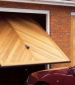 timber up and over garage doors