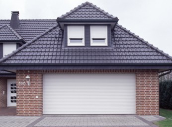 roller door in white finish