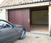 Timber Round the Corner garage doors