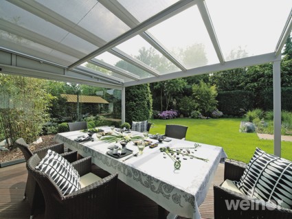 Terrazza terrace cover glass roof system