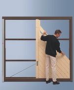DIY garage doors for timber doors
