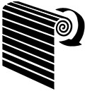 Roller shutter garage doors icon