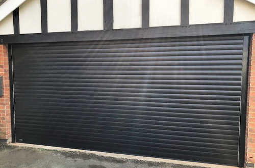 Aluminium insulated roller shutter garage doors