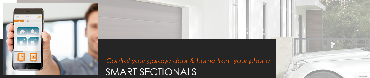 Smart Sectional Garage Doors - control from your smartphone