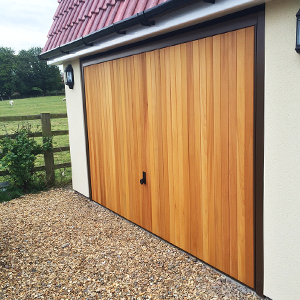 Timber Up and Over doors by The Garage Door Centre