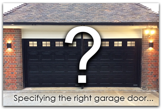 Specifying The Right Garage Door