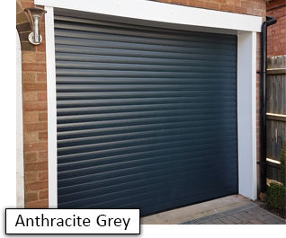 Anthracite Grey roller shutter garage door
