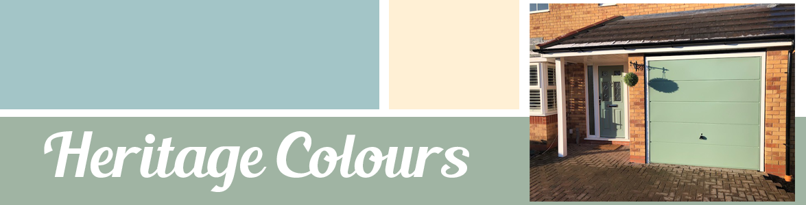 Heritage Colours for front and garage doors from The Garage Door Centre