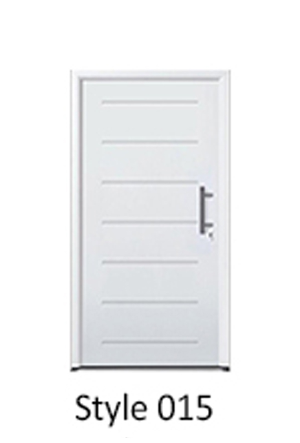 Hormann Thermopro TPS 015 steel front door for the home horizontal ribbed panel design