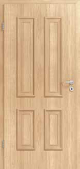 Hormann Internal Doors - DesignLine, Georgia 4, Real Wood Veneer, White Oak