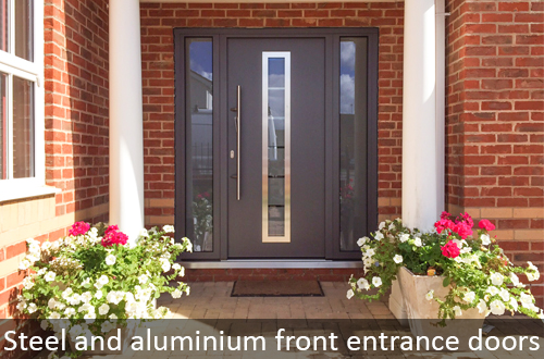 Hormann steel and aluminium front entrance doors