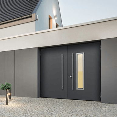 Teckentrup side hinged garage doors are Secured by Design specified 