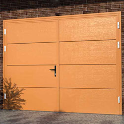 Ryterna Flush side hinged garage doors, bespoke designs available