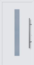 Hormann ThermoSafe Entrance Door - Style 185 constructed using aluminium with plain vertical stripe