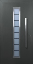 Style 65, anthracite grey, horizontal glass strip