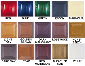 Door Paint Colour Chart