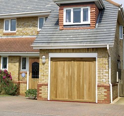 timber garage doors in oak and idigbo