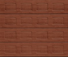 Garador Sectional Garage Door Georgian Rosewood