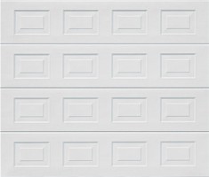 Garador Sectional Garage Door Georgian Small in Gloss White