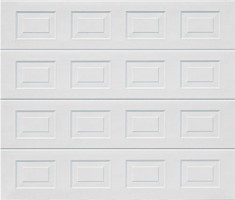 Garador Sectional Garage Door Georgian Small in Gloss White