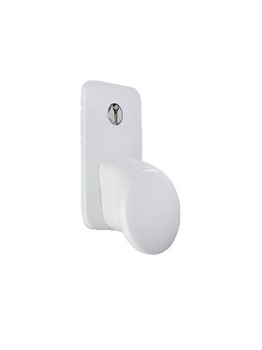 White, Cast Aluminium - Garador Sectional Garage Door Handle