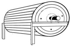 steel roller garage door illustration