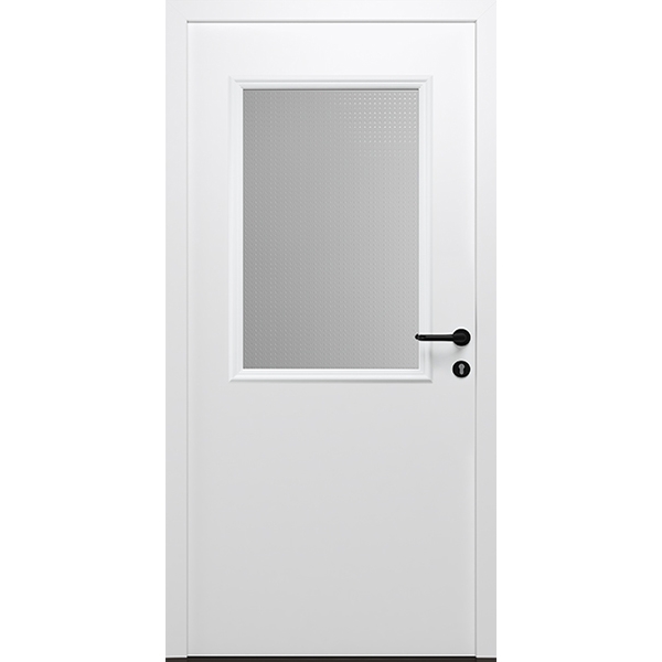 Hormann Thermo MZ pedestrian door with window in white