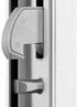 latch locking in upper door leaf