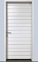 Hormann pedestrian insulated side door in narrow frame option