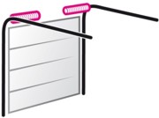 Standard torsion spring arrangement for a sectional door