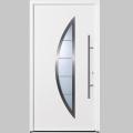 Hormann Thermopro TPS 900 steel front entrance house door with crescent panel insert glazing element