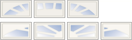Sunrise Pattern Windows - Ryterna Side Sliding Garage Doors