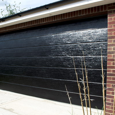 SWS Sectional garage door in Black