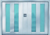 Silvelox MET stainless steel garage door
