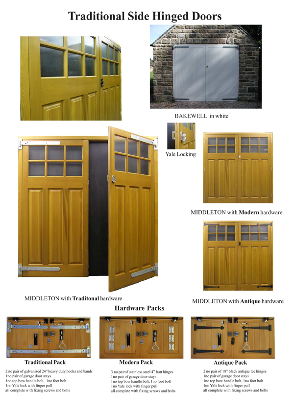 Timber Side Hinged Doors The Garage Door Centre
