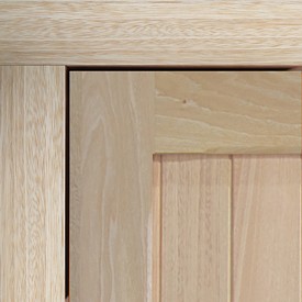 Idigbo timber sub frame next to an Idigbo door panel